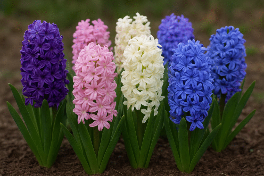 hyacinths in full bloom