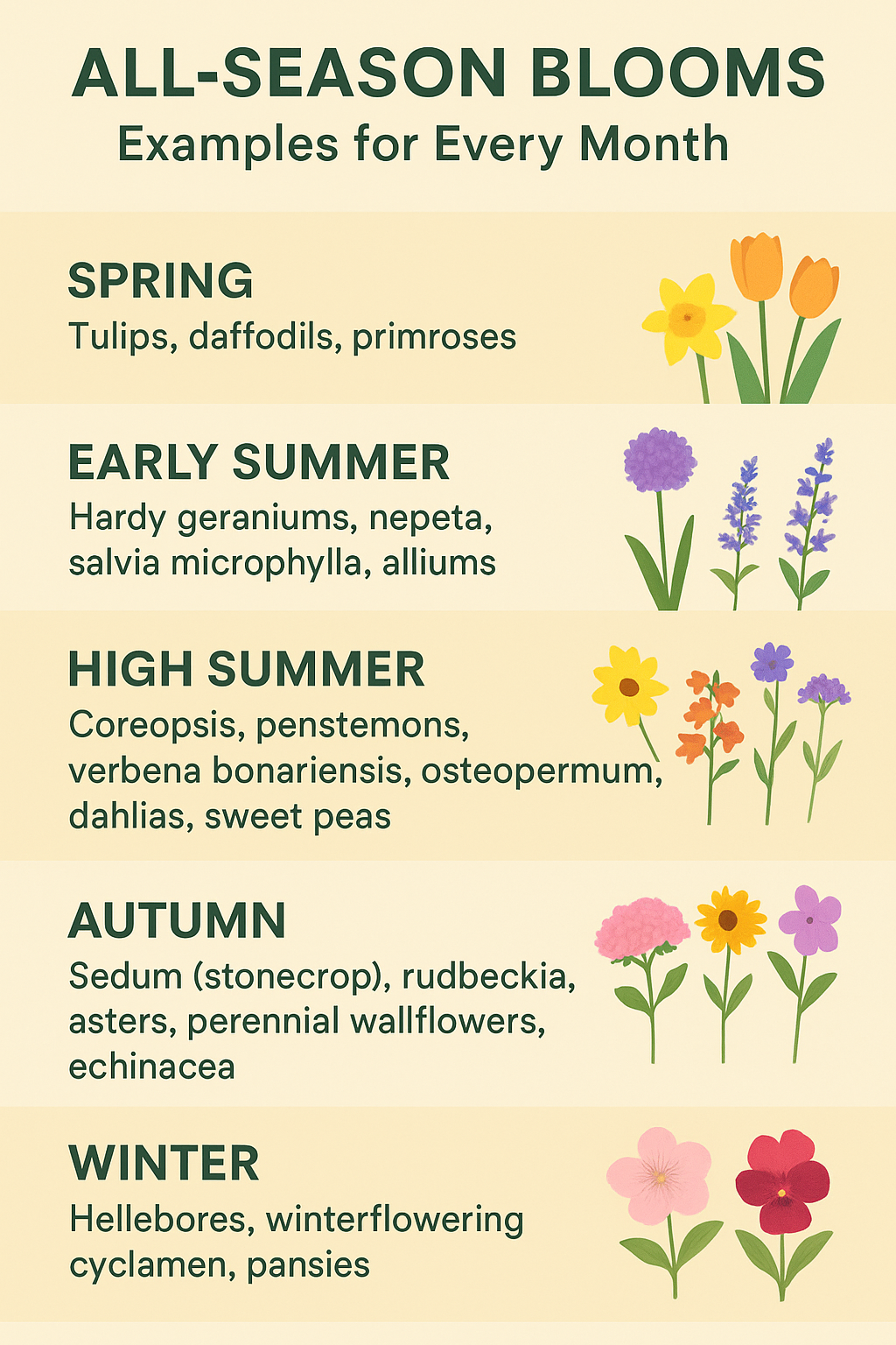 all season blooms diagram