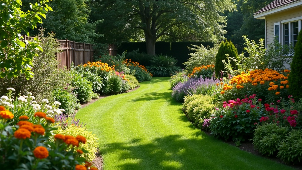 mixed sun and shade garden